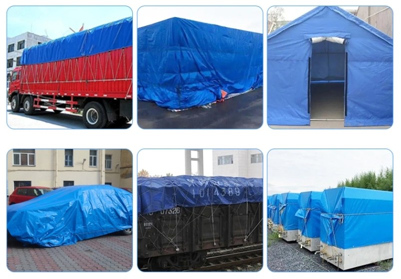 HDPE Laminated PE Tarpaulin Fabric Waterproof For Agriculture Industrial