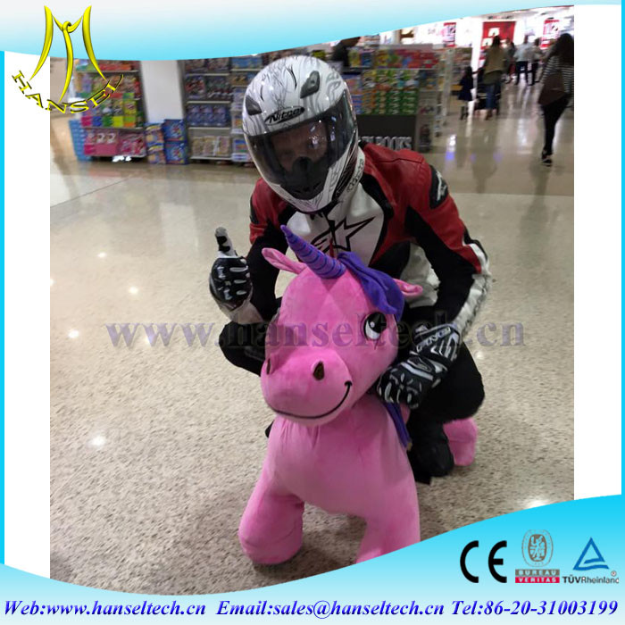 Hansel entertainment ride on mower and fun electric animal ride made in china