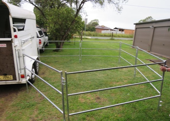 Mobile Rot Proof 1.35m Tall Livestock Handling Equipment For horse float