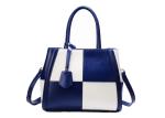 Famous Brand Contrast Color Grid Platinum Bag , Women ' S Over Shoulder Handbags