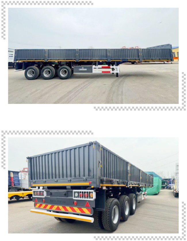 TITAN Tri Axle 60 Tons Removable Side Wall Trailer with Side Walls