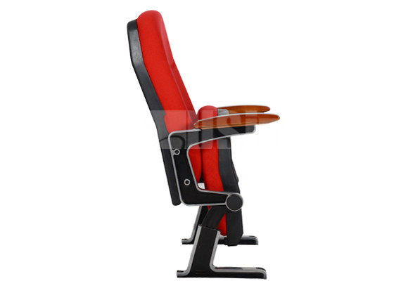 Fabric / PU / Leather Church Auditorium Chairs Imported Hardwood Armrest