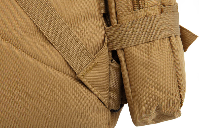 600D Oxford Tan Military Tactical Backpack 55L Molle System