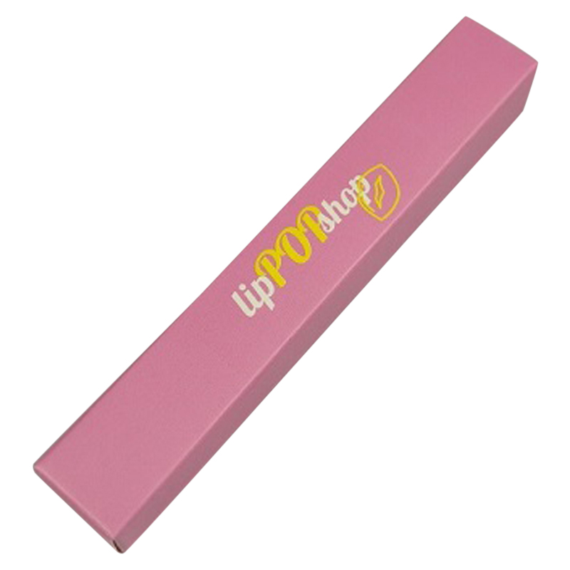 Custom logo print cardboard paper auto lock cosmetic makeup packaging lipstick lip gloss lipgloss box