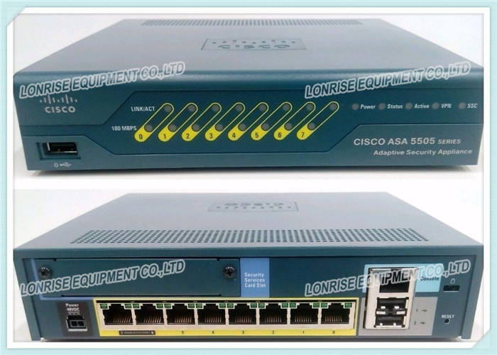 Wall - Mountable Cisco ASA Firewall ASA5505-BUN-K9 256 MB Memory