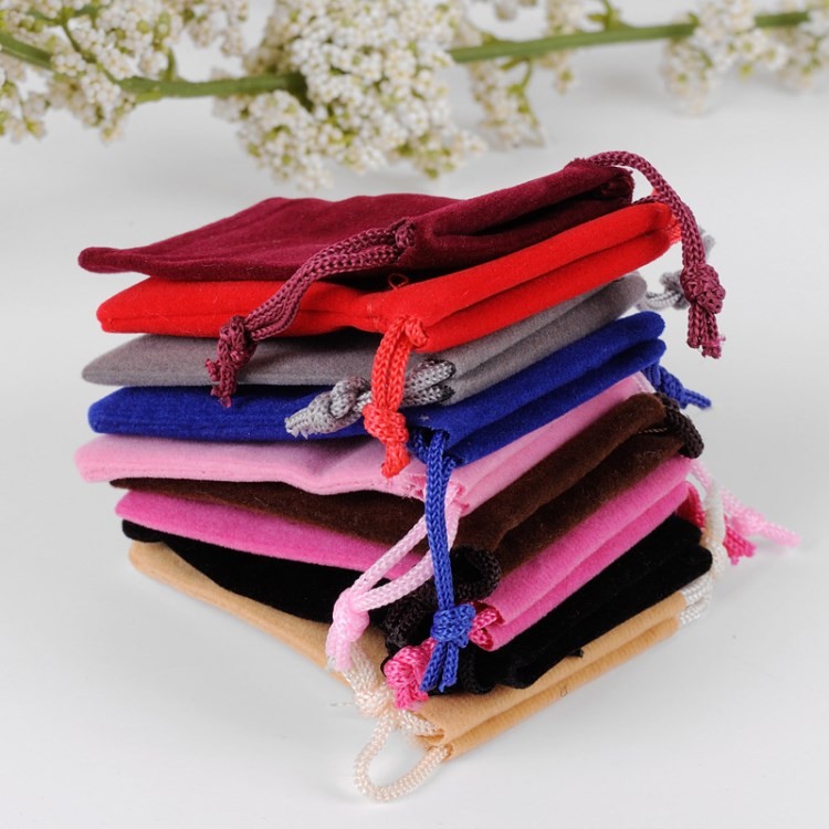 Custom Small Fleece Drawstring Bag For Gift Eco Friendly