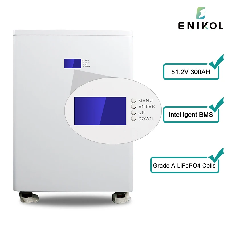 LCD 48V Lithium Iron Phosphate Solar Battery 300AH Energy Storage Household