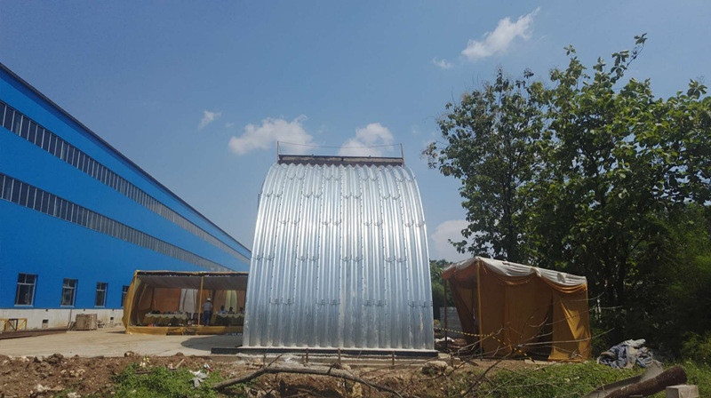 High Strength Corrugated Steel Panel Roll Forming Machine For Highway Railway Culvert