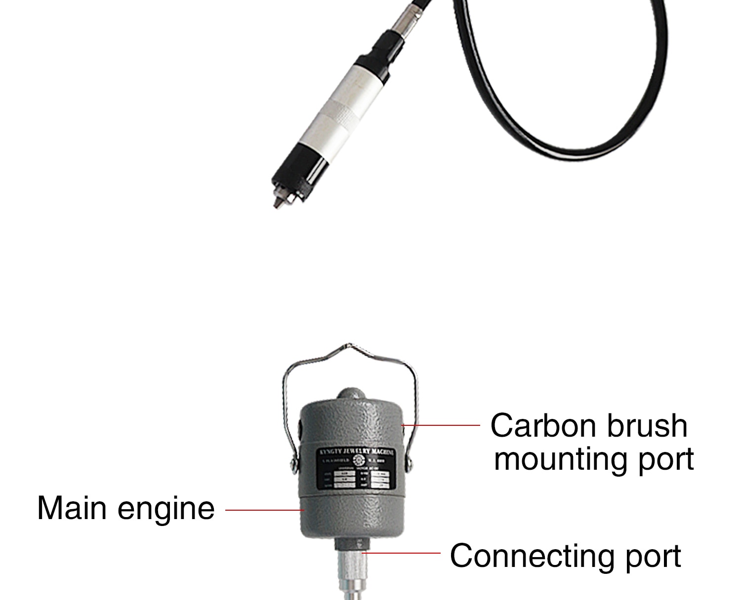 Rotary Hanging Flexible Shaft Grinders 110V/220V 50/60HZ for Carving