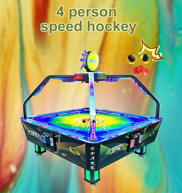 Amusement Park 4 Person Speed Hockey Coin Operated Arcade Hockey Game Machine