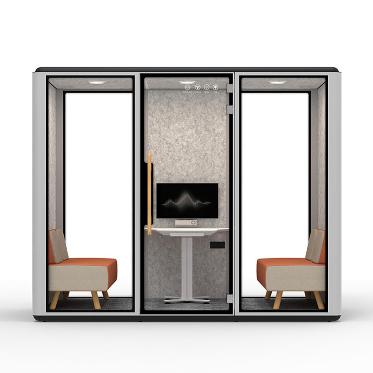 81.6 Inch Soundproof Office Pod Booth Public Automatic Anti Corrosion