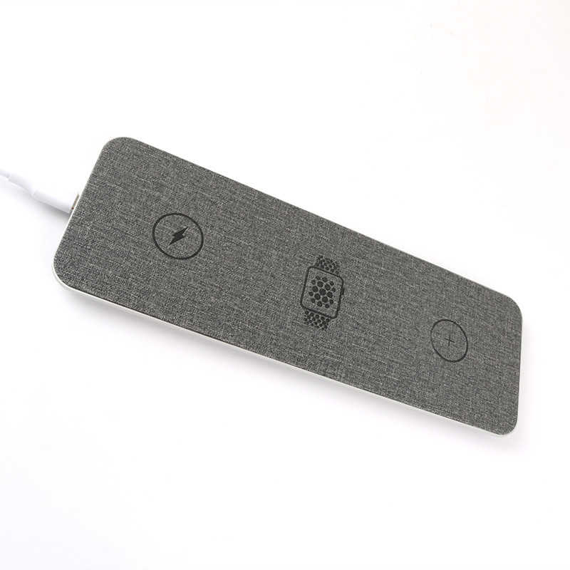 Weave Surface Face Mobile Phone Wireless Charger for Earphone 15w 20w