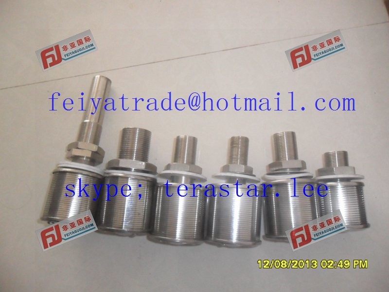 DN45-108 stainless steel wedge wire filter nozzle / johnson screen nozzle / water & gas strainer nozzle for power plant