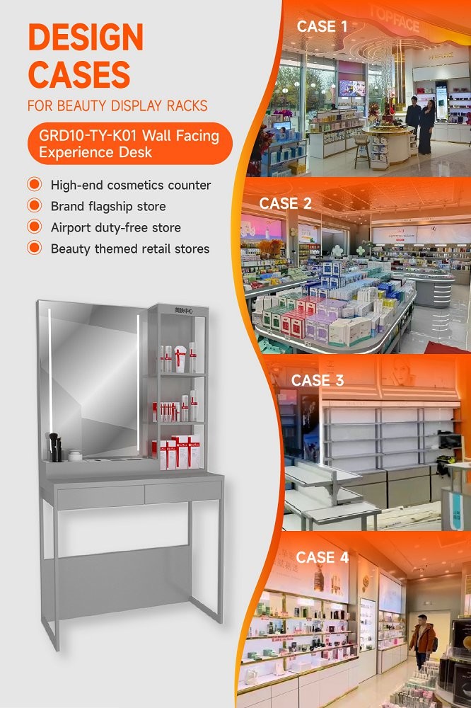 GDR10-TY-K01 Retail Store Display with Round USB Ports and Versatile Display for Mall Booths
