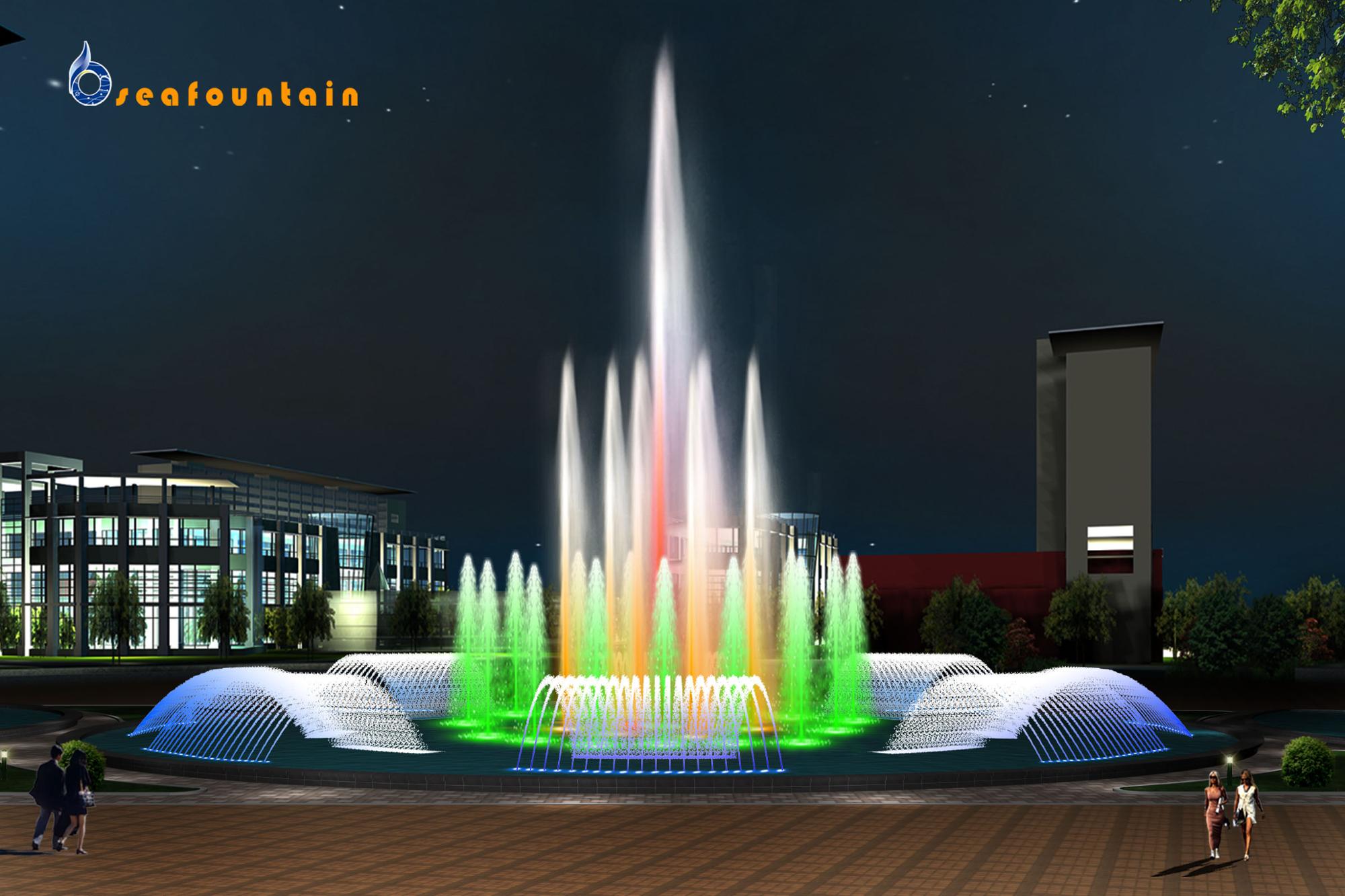 Onsite Installation customized multicolored easy install portable fountains