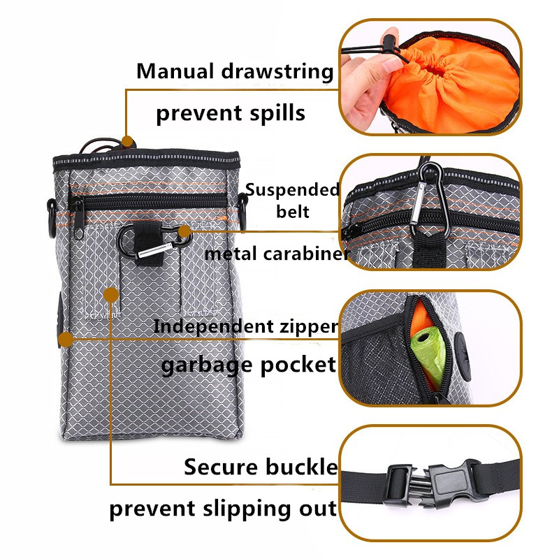 Outdoor Oxford cloth Pet Snack Bag Multifunctional Training Waist Bag
