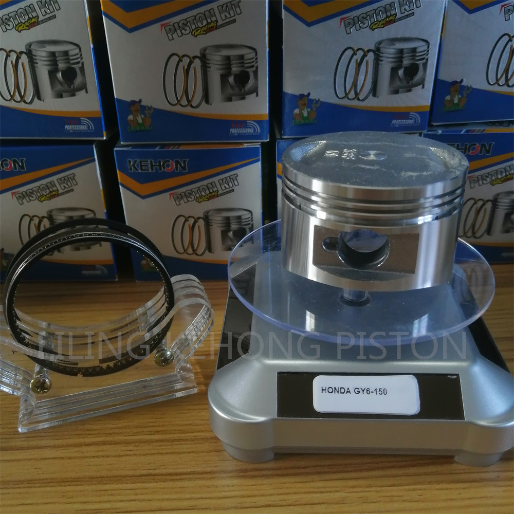 57.4mm CLY DIA GY6 Piston Kit For GY6 150 Aluminum Anti Corrosion