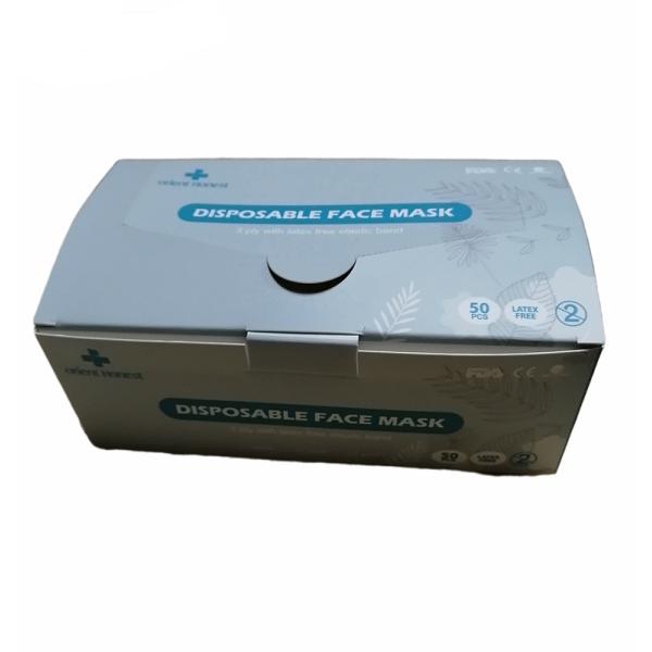 Disposable Non Woven Fabric Face Mask , Hypoallergenic Disposable Medical Mask