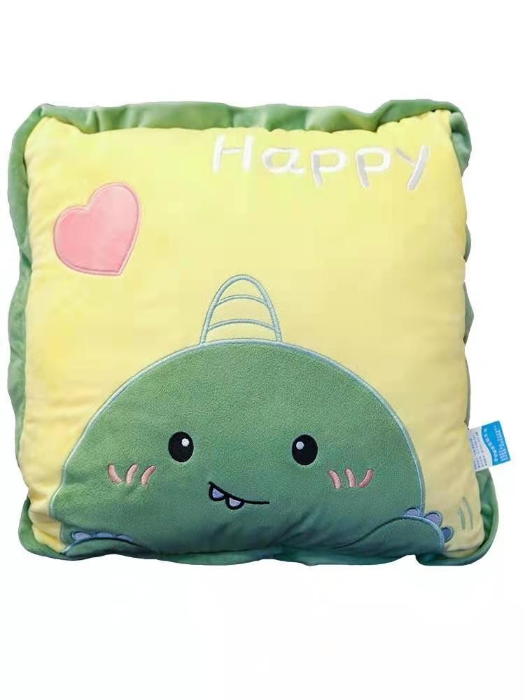 Green Pink Plush Blanket Air Conditioning Sleeping Plush Blanket Customized