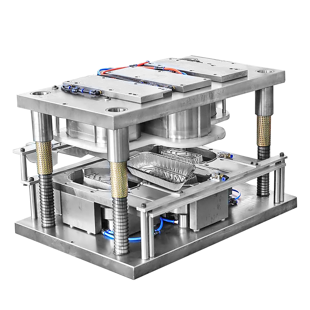 High Safety Level Automatic Aluminum Capsule Disposable Food Container Tray Making Machine