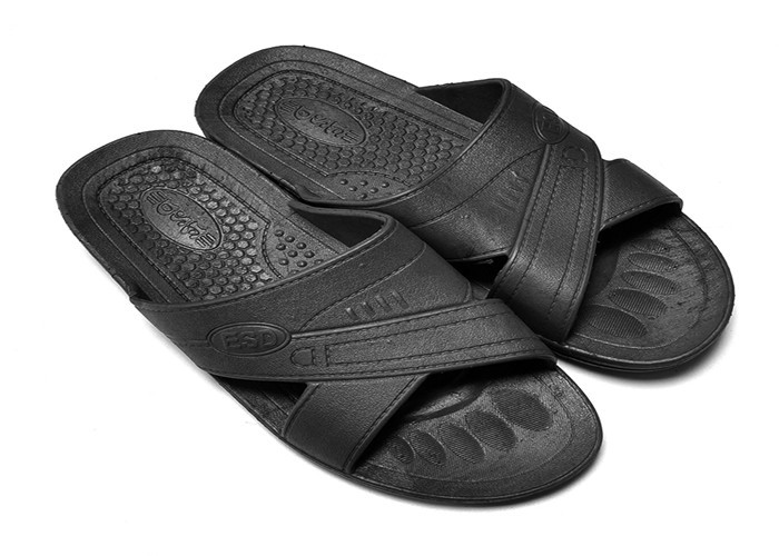 ESD Cleanroom Safety Shoes SPU EVA PVC Slipper Sole For Men 10e6ohm