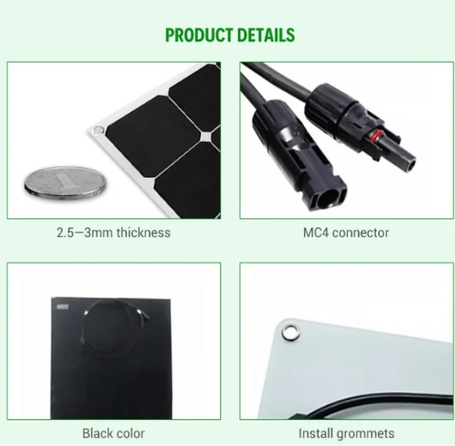 Laptop Flexible Solar Panels Ultra Thin Solar Panels Charger 110W