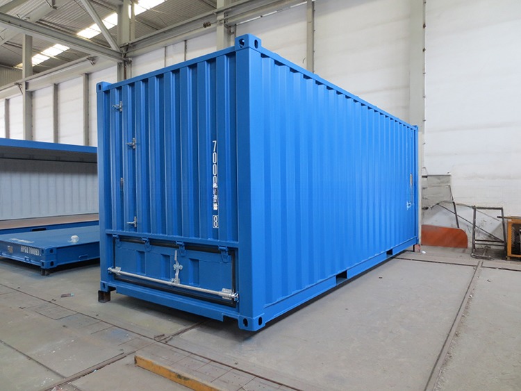 Top Loading Front Unloading Steel Floor 20ft Dry Cargo Grain Intermediate Bulk Storage ISO Shipping Container
