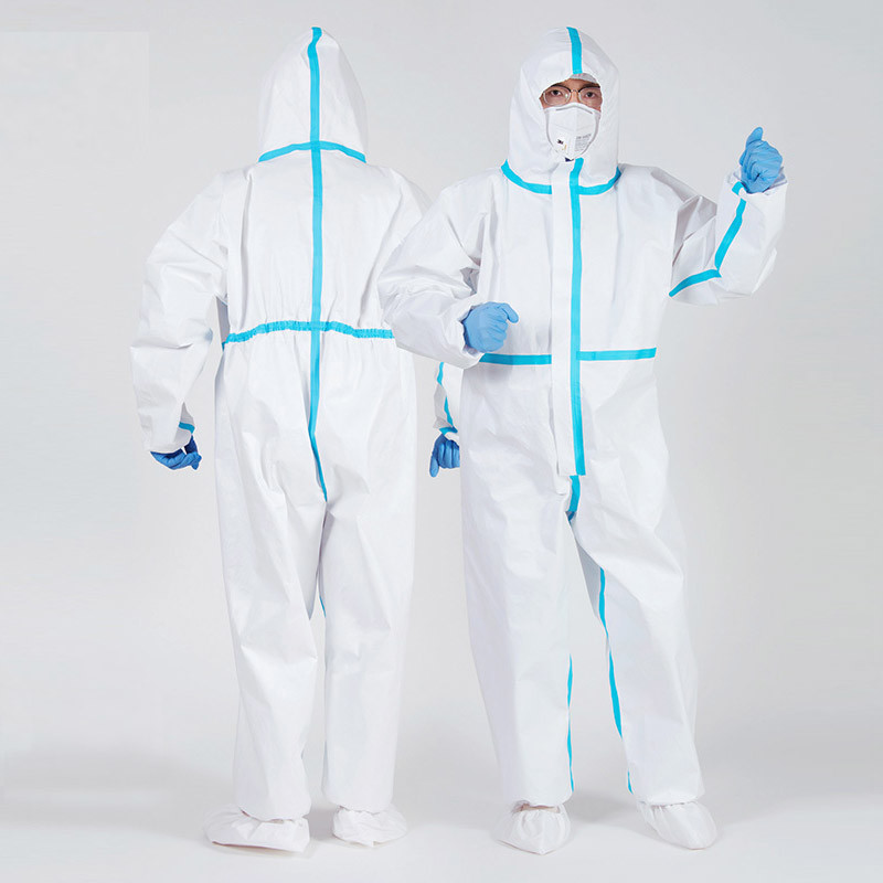 Breathable Medical Protective Clothing Microporous Coverall Dust Proof