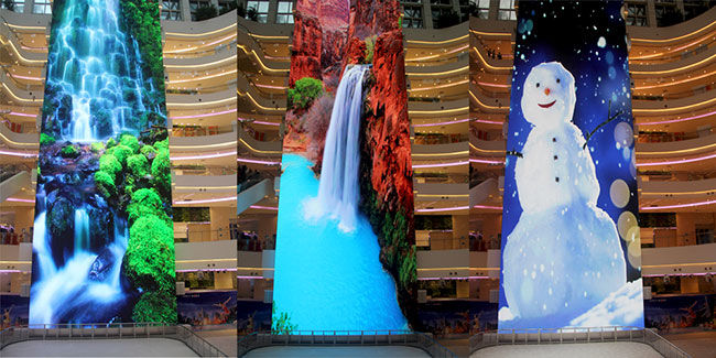 P10 SMD Full Color outdoor Curved LED Display High Brightness Ultra Thin Design