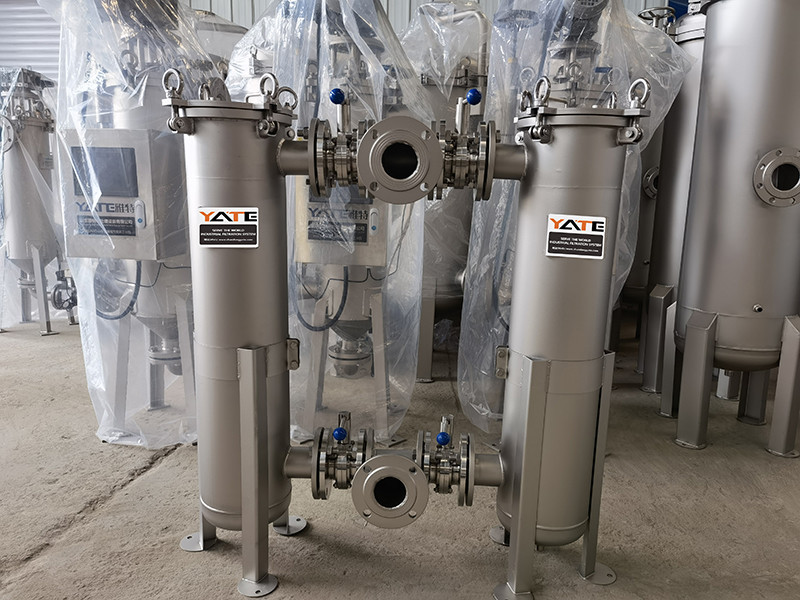Water Treatment Basket Filter Housing 304 Stainless Steel Customized 2 Bag Filter