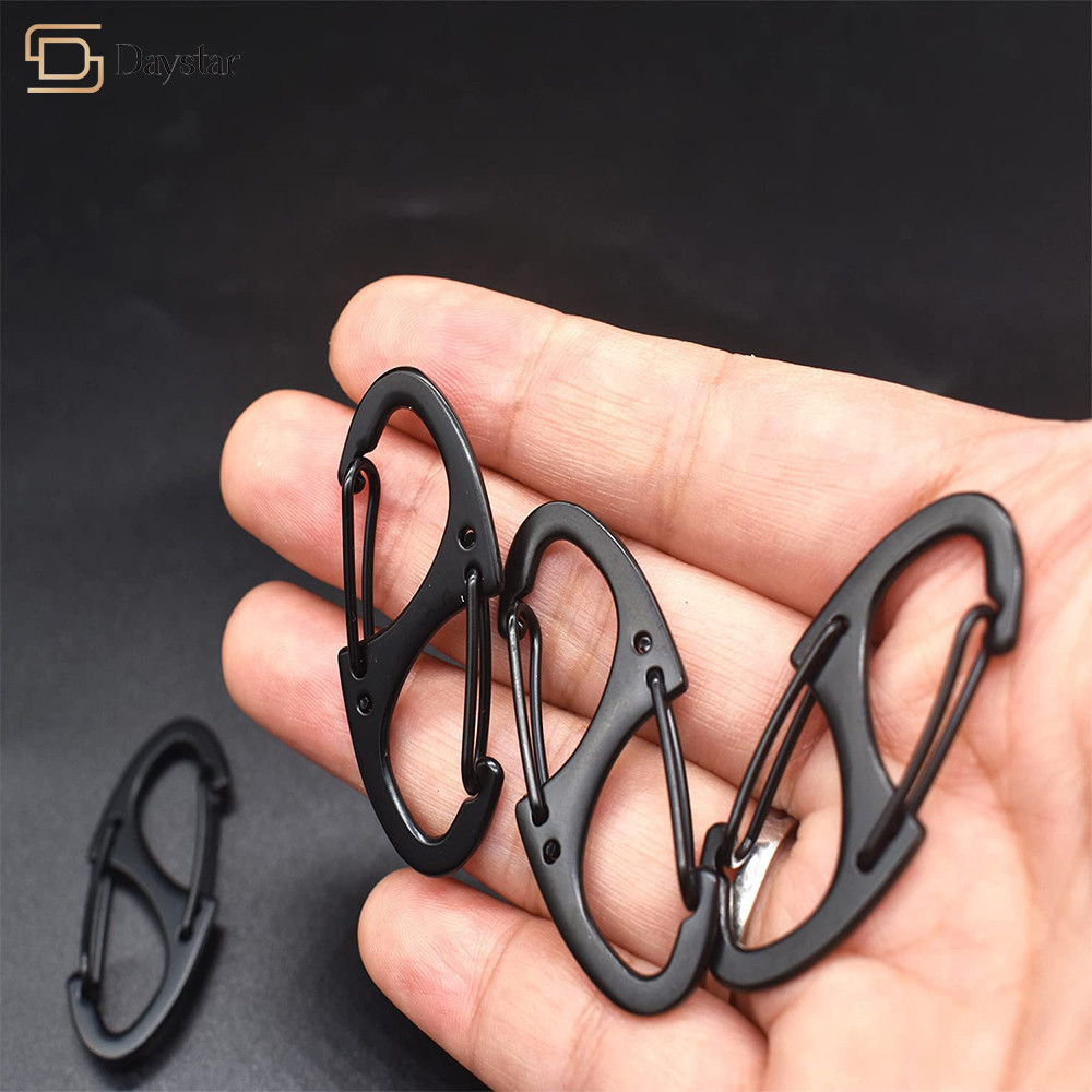 OEM ODM Double Snap Spring Clip Metal Accessories S Hook Carabiner
