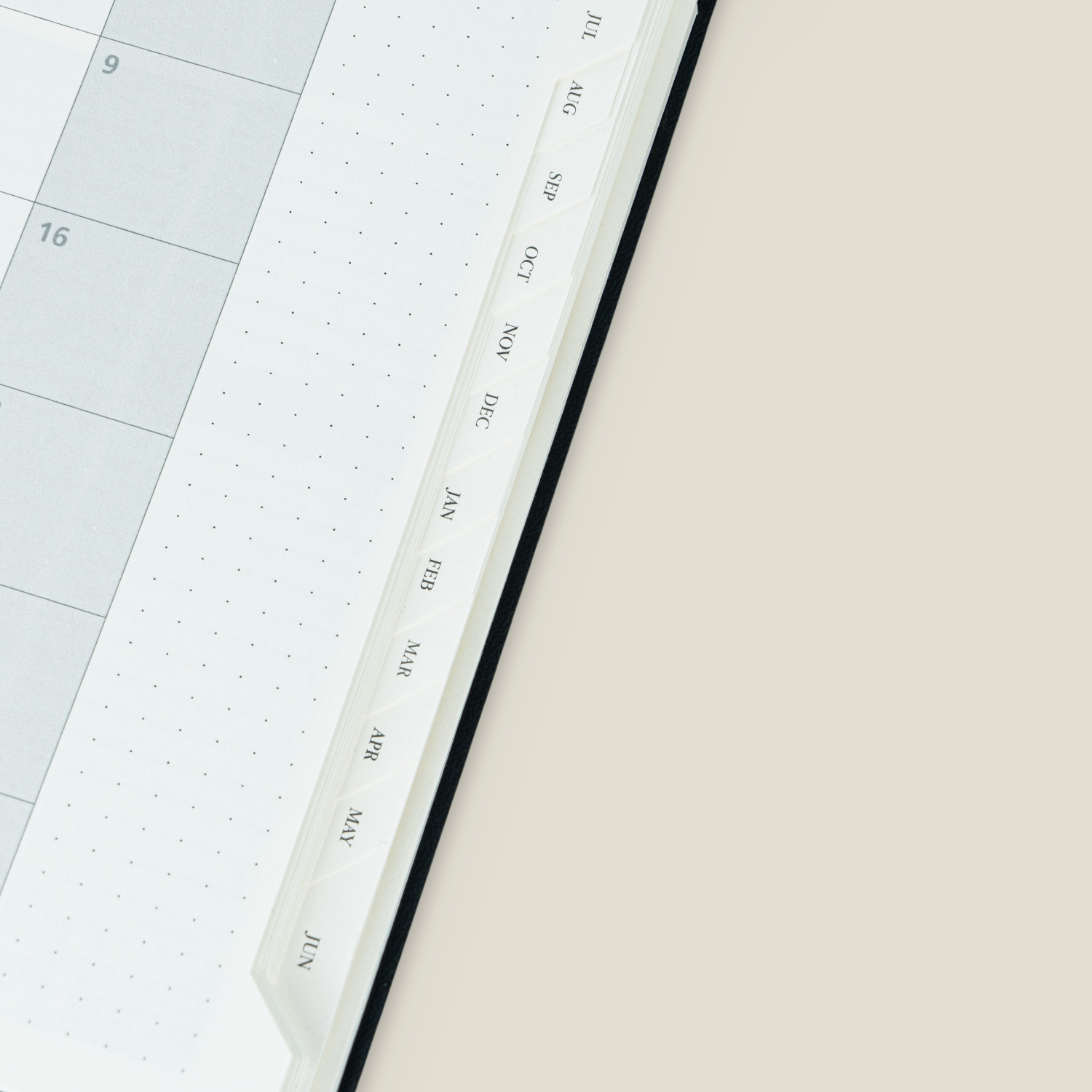 Black Softcover Custom Planner 2023 Daily Weekly Schedule Yearly Agenda Monthly Tabs