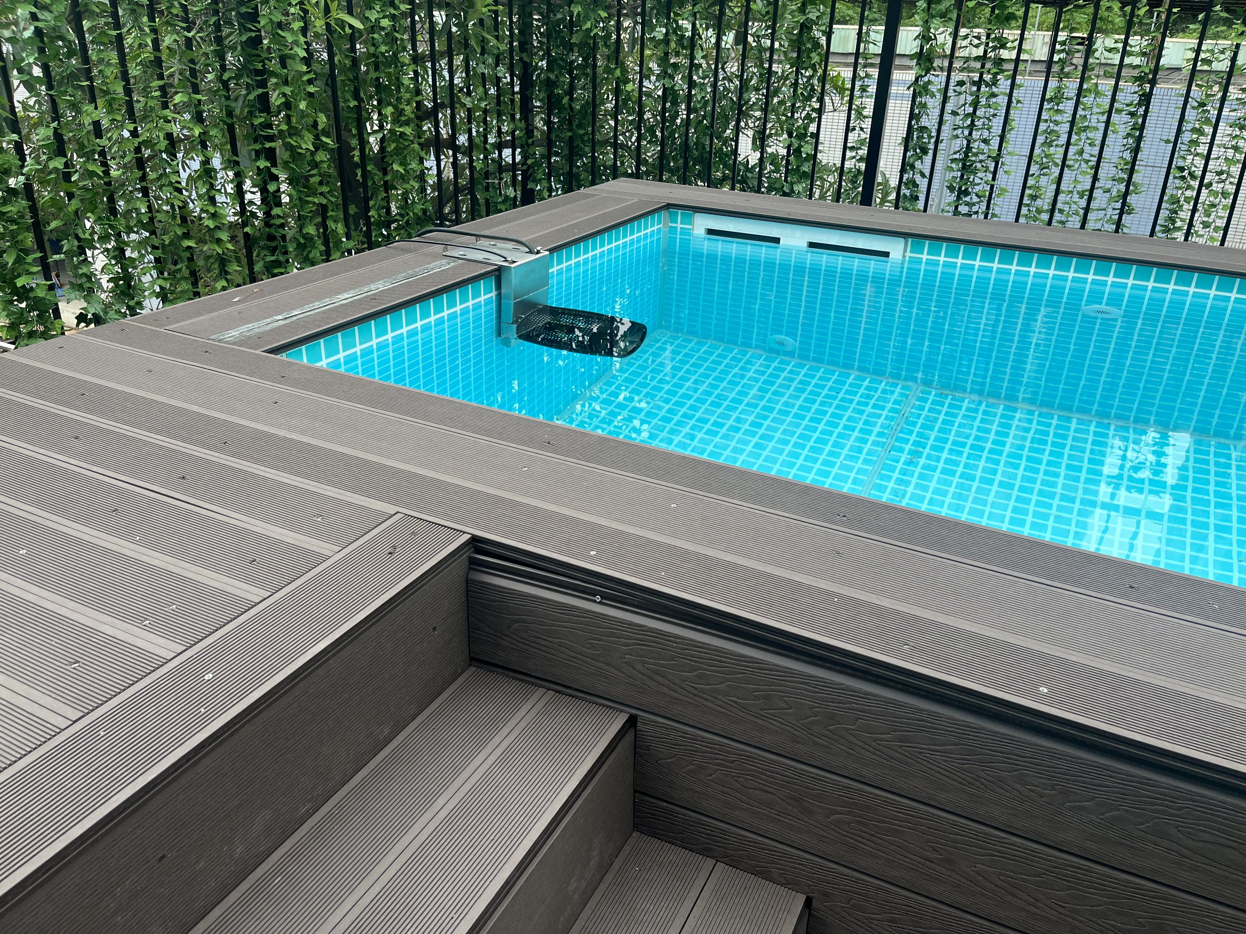 Clear Customizable Fiberglass Modular Above Ground Pool for Trendy Island Resort Villa