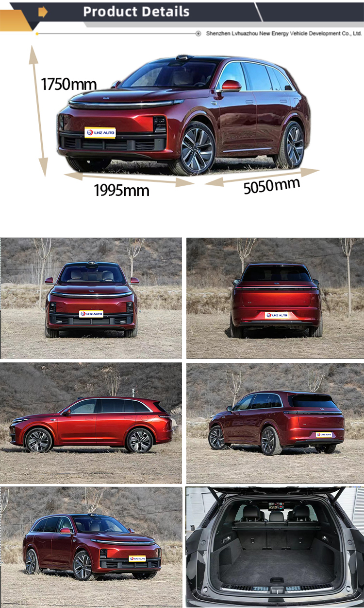 Automatic Li L7 2024 intelligent plug-in hybrid luxury large SUV with 360° rear camera