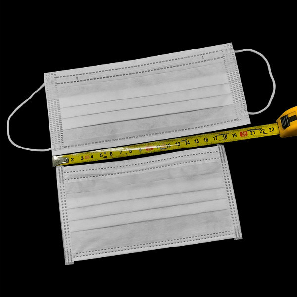 Cleanroom Non Woven 3 Ply Activated Carbon Disposable Face Mask 21*9.5cm