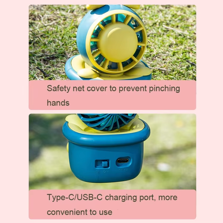 Mini Dynamic Projection Toys Keychain Camera Fan Portable Toy Key Rings