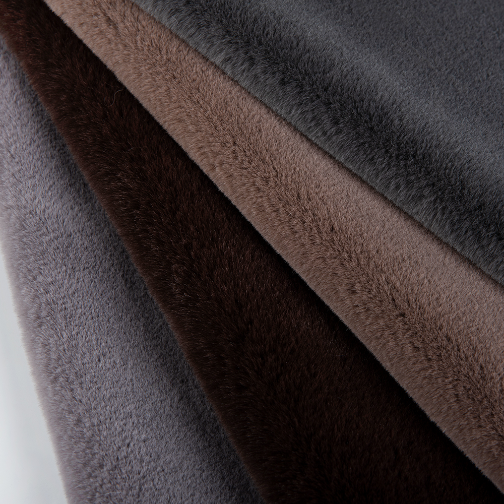 100% Inspection Faux Fur 100% Polyester Short Fabric for Coat No Yarn Count Dyed Pattern