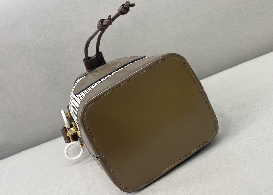Girls Cute 12cm Hollow Out Bag , Leather Shoulder Bucket Bag