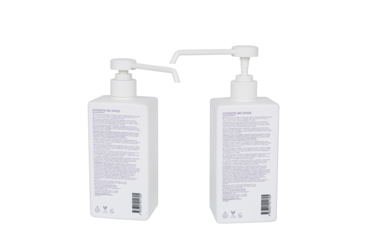 500ml Hand Sanitizer Round Shape HDPE Bottle PP Pump Skincare Packaging UKH11