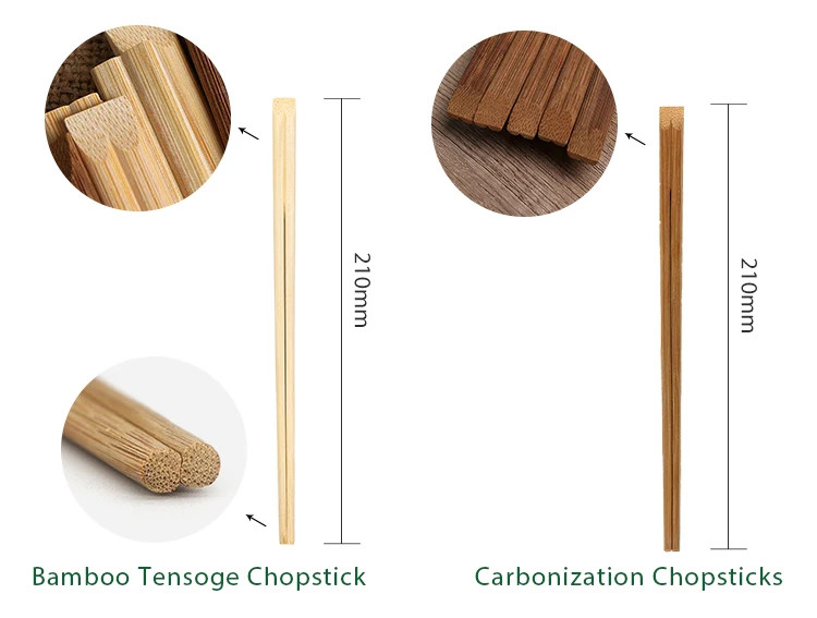 Best price 21cm Twin Printed Barbecue Disposable Bamboo Wooden Chopsticks With Free Design Custom Paper Sleeve