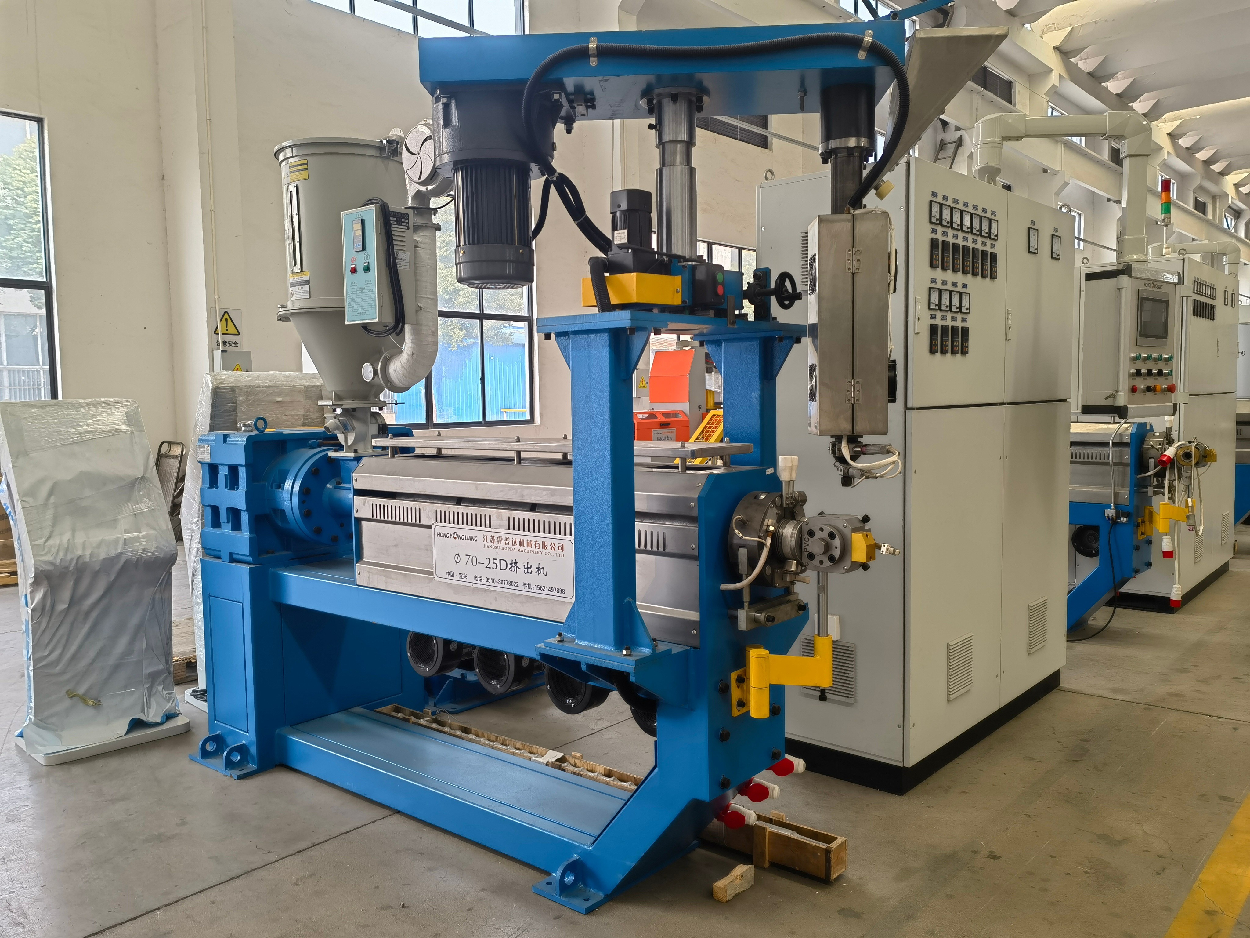 70mm PVC High Speed Extrusion Line For Adding Insulation Or Sheathing On Cables And Wires