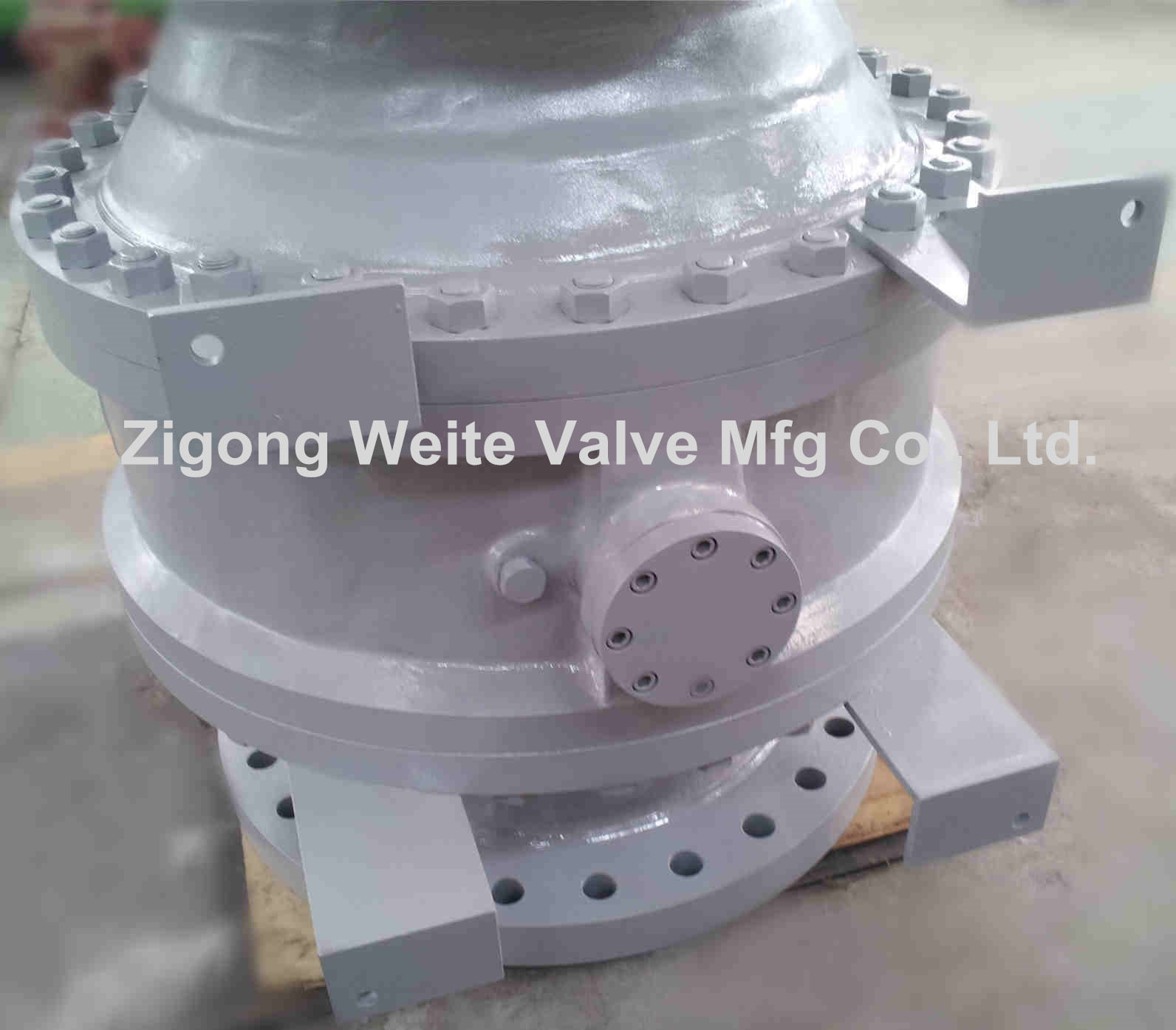 Yellow 24" Class 300 Ball Valve ISO9001 Bare Stem WCC Trunnion Mounted