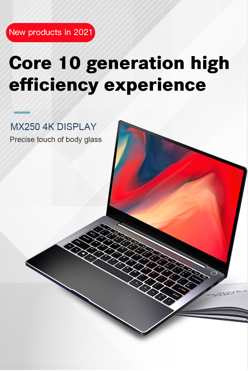 1.80GHz Ultra Thin Laptop Computer Intel I5 10210U CPU 14" 3840 × 2160 IPS