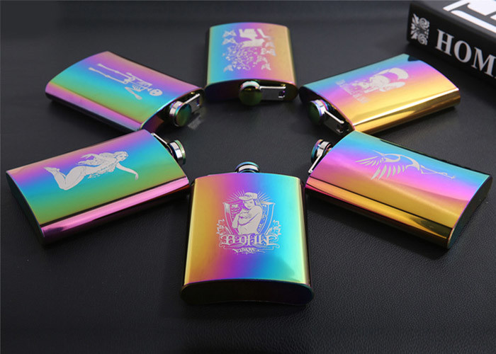 Seven Color Stainless Steel Household Items Portable Outdoor Hip Flask