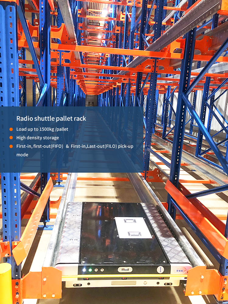 Automated Retrieval High Density Storage Radio Shuttle Pallet Rack for Warehouse Rack