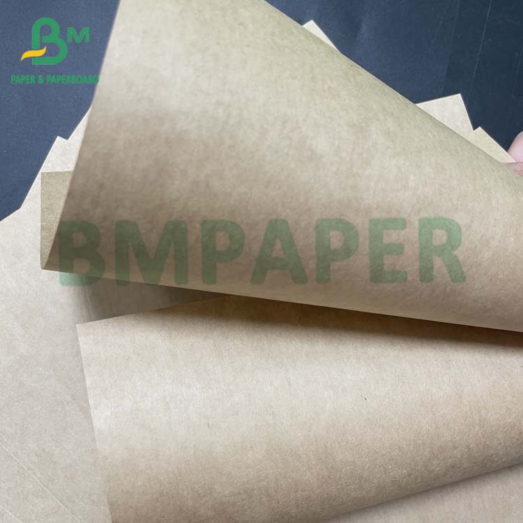 Wet Strength Brown Kraft Paper Roll 65gsm - 120gsm For Plant Protection Sleeves
