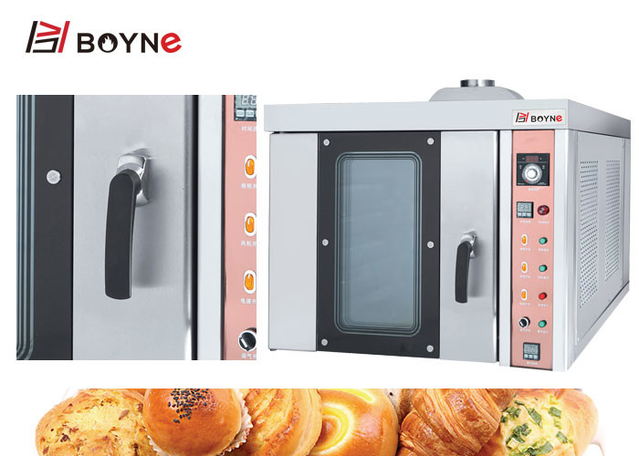 220V Stainless Steel Commercial Gas Type Five Trays Hot Air Convection Oven