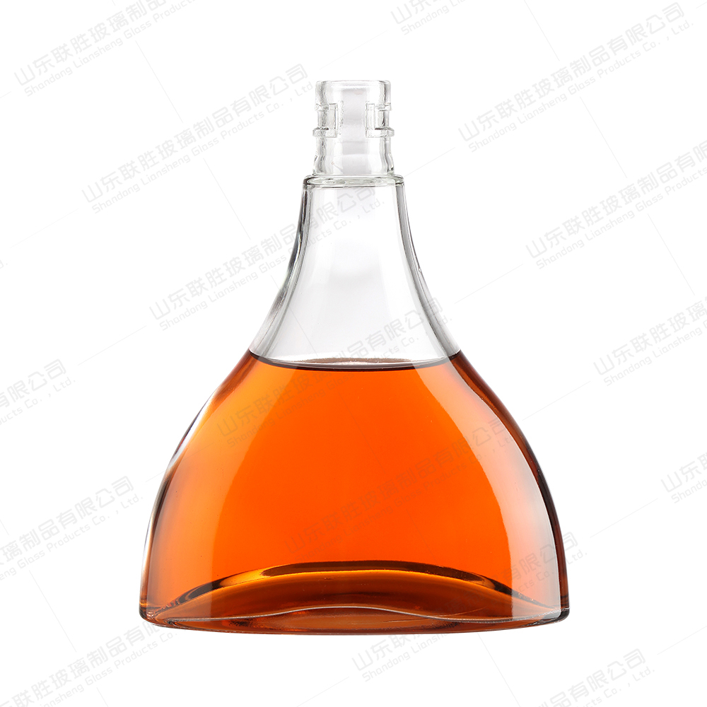 Whiskey Glass Bottle with Rubber Stopper Sealing Type and Customized Bottle Color