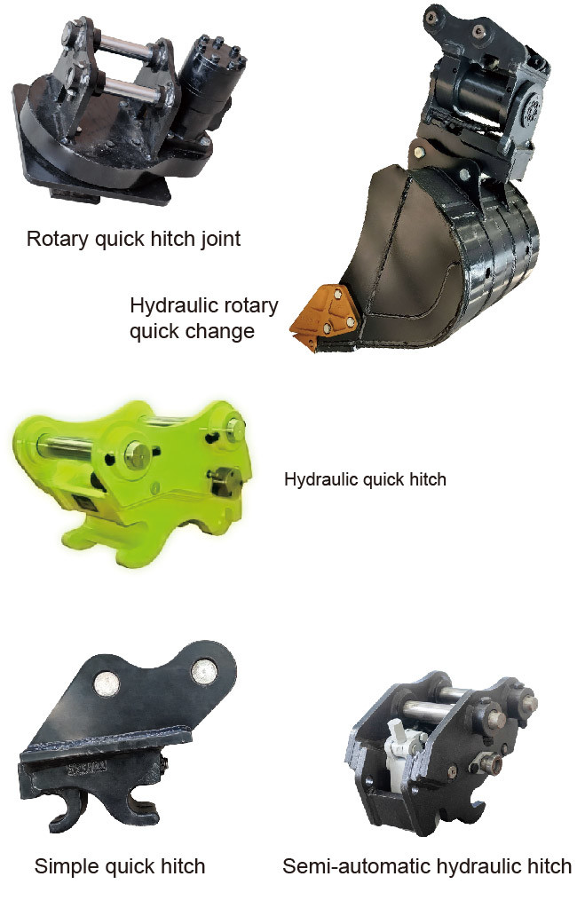Mini Excavator Construction Equipment Accessories Hydraulic Quick Hitch Multi Usage