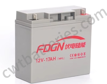 Rechargeable SLA Solar Lead Acid VRLA Battery 12V 17Ah
